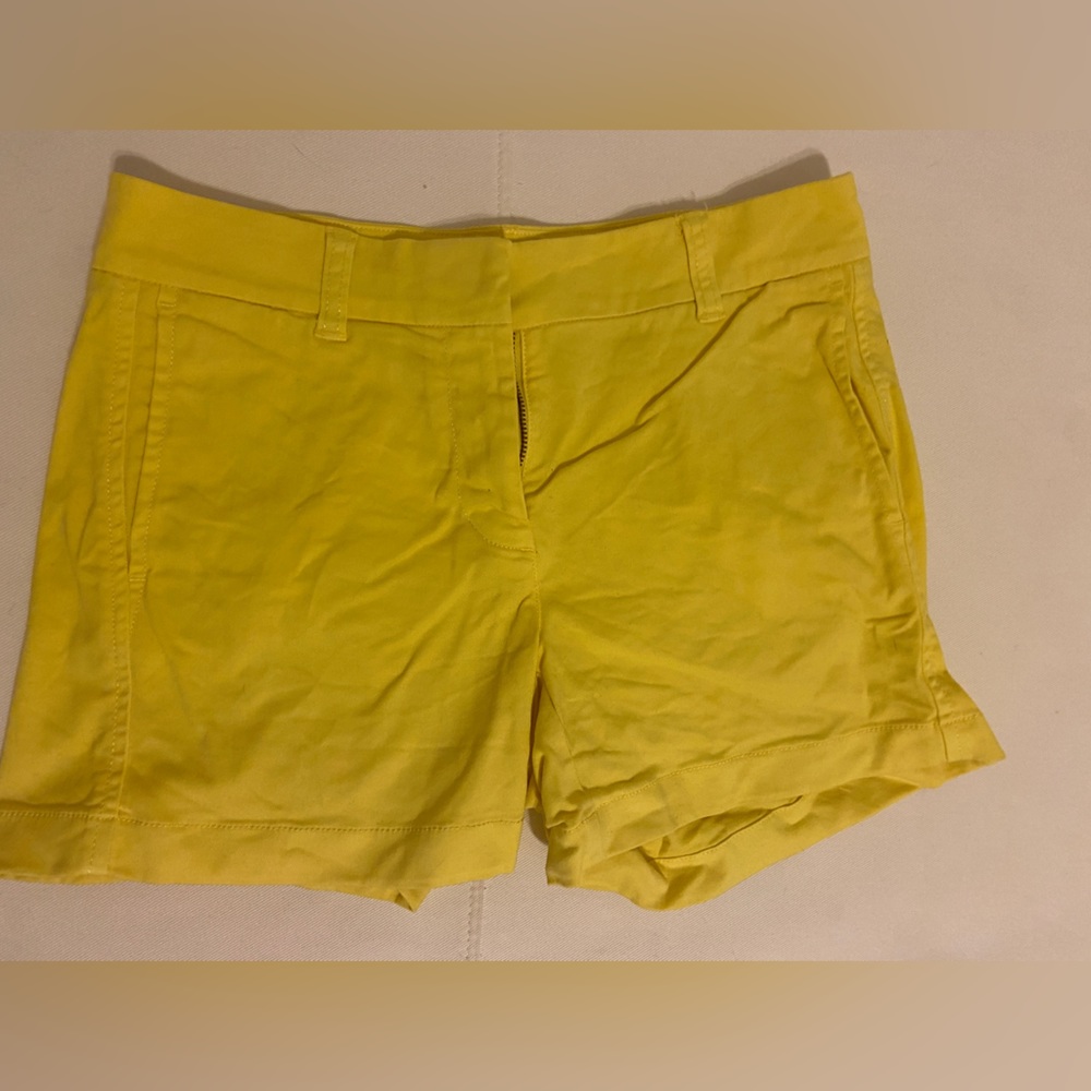 Jcrew Yellow Chino Shorts